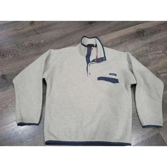 Lightweight Synchilla Snap-T‎ Fleece Pullover Men's Size Large #9 - Picture 1 of 6